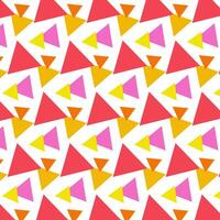 Colorful triangle decoration geometric pattern style background. Poster illustration template design vector