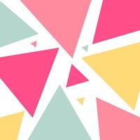 Colors triangle pattern abstract geometric composition background. Illustration template design vector