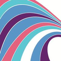 A colorful wave pattern with a white background vector