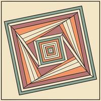An abstract square with a diagonal line vector