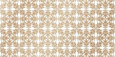 seamless pattern repetitive with floral ornament golden color isolated white backgrounds for knitted fabric textured, fabric printing, birthday invitations cover, wrapping paper, covering book element vector