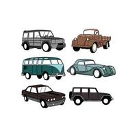 set of Car design template, vehicle for your industry, brand, and etc, suitable for your company vector