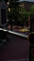 small town with empty streets video