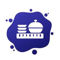 Serving size icon for web vector