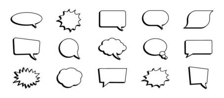 bubble text comic, label speech vector