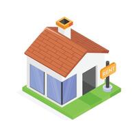 House for rent icon design in modern style, ready to use vector