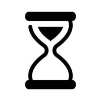An hourglass symbolizing time or countdown vector
