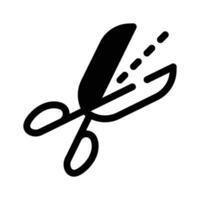 Scissors symbolizing cutting or editing tools vector