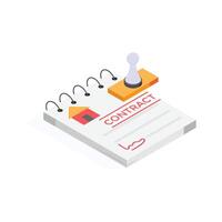 Get this amazing icon of property contract in modern style vector
