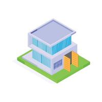 Get this amazing icon of office building in modern style vector