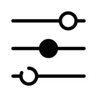 A trendy icon design of equalizer in editable style vector