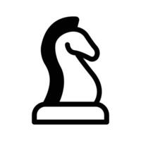 A chess knight symbolizing strategy or games vector