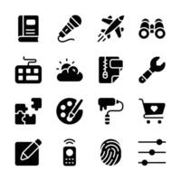 Get this amazing icons set of user interface in modern style vector