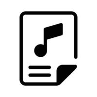 Have a look at this creative icon of audio music file in modern style vector