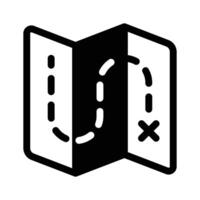 Geographical navigation, ready to use map icon vector