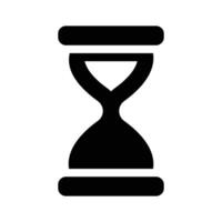 An hourglass symbolizing time or countdown vector
