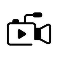 A camera for recording or live streaming vector
