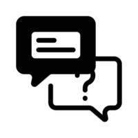 Message, chat communication, trendy icon of speech bubbles vector