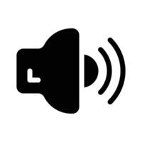 A speaker symbol for sound levels or volume controls vector
