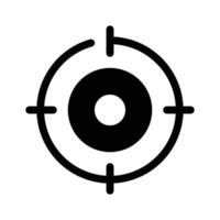 A target symbol representing focus or objectives vector