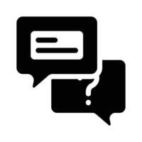 Message, chat communication, trendy icon of speech bubbles vector