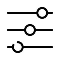 A trendy icon design of equalizer in editable style vector