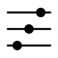 A trendy icon design of equalizer in editable style vector