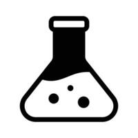 A laboratory flask representing experiments or science vector