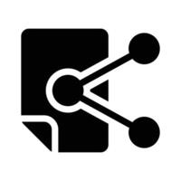 A share symbol representing content sharing or connections vector