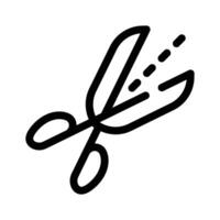 Scissors symbolizing cutting or editing tools vector