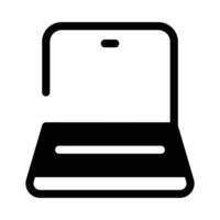 A laptop representing work, computing, or browsing. vector
