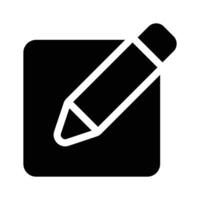 Icon of pencil, edit sign design vector
