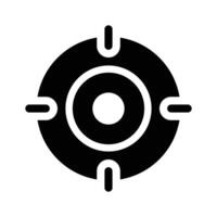A target symbol representing focus or objectives vector