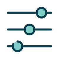 A trendy icon design of equalizer in editable style vector