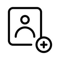 Adding contacts, user add icon design in modern style vector