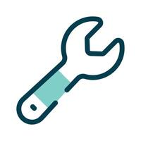 Wrench icon representing tools or maintenance tasks vector
