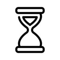 An hourglass symbolizing time or countdown vector