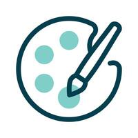 A paint palette for artistic creativity or design vector