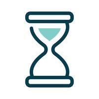 An hourglass symbolizing time or countdown vector