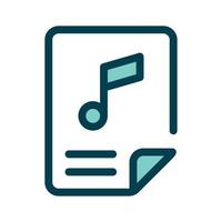Have a look at this creative icon of audio music file in modern style vector