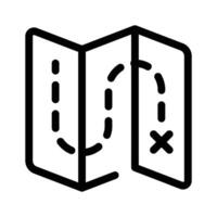 Geographical navigation, ready to use map icon vector