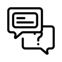 Message, chat communication, trendy icon of speech bubbles vector