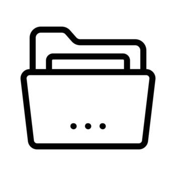 Folder icon design, isolated on white background vector