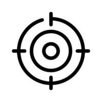 A target symbol representing focus or objectives vector