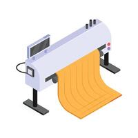 Get this amazing icon of plotter printer in modern style vector