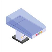 Advanced surgical bed with protective cover for procedures vector