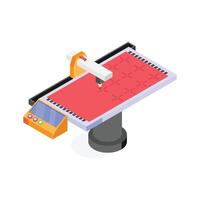 Automated table for cutting complex designs with high accuracy vector