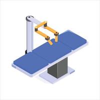 Surgical table with robotic assistance for precision operations vector