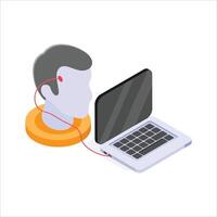 Advanced virtual reality system for remote health diagnostics vector