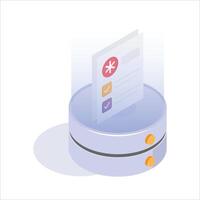Digital platform for storing and accessing patient medical records vector